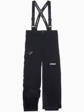 Big Kids Size 14 Spyder Propulsion Snow Pants, Gray Camo insulated w/ suspenders